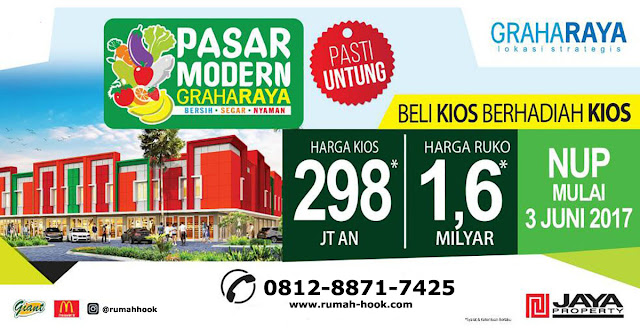 Ruko Dijual dan Kios di Pasar Modern Graha Raya Bintaro