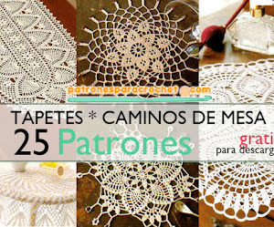 25 Patrones de Tapetes Variados a Crochet / Patrones