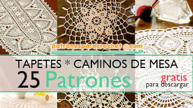 25 Patrones de Tapetes Variados a Crochet / Patrones