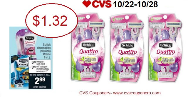 http://www.cvscouponers.com/2017/10/hot-schick-disposable-razor-packs-only.html