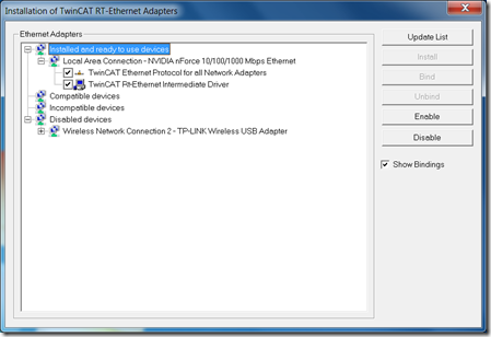 Installation of RT Ethernet Adapters