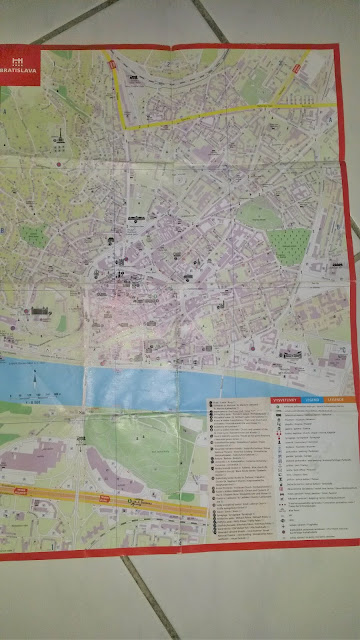 Carte touristique de Bratislava