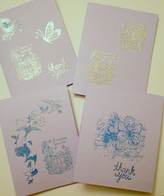 Teacher 'Thank you' cards (stamping, embossing) :: All Pretty Things
