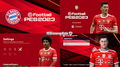 PES 2021 Menu Bayern Munchen 2022/2023 Version 2 by PESNewupdate