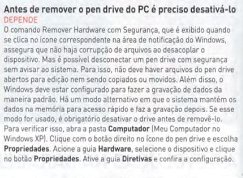 preciso desativar o pen drive antes de removê lo no windows