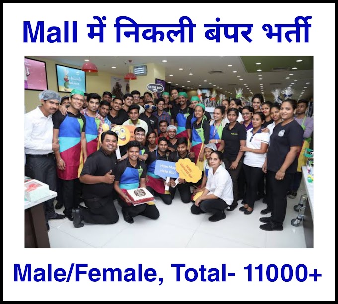 Mall job recruitment 2023 India – Apply now for various 11200+ posts