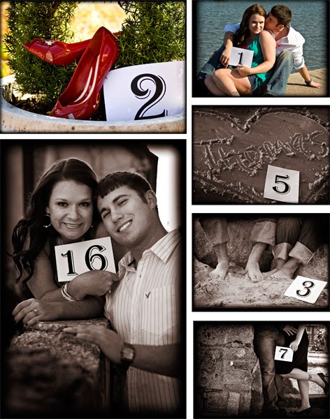 Cute Wedding Ideas Table Numbers and Photo Ops
