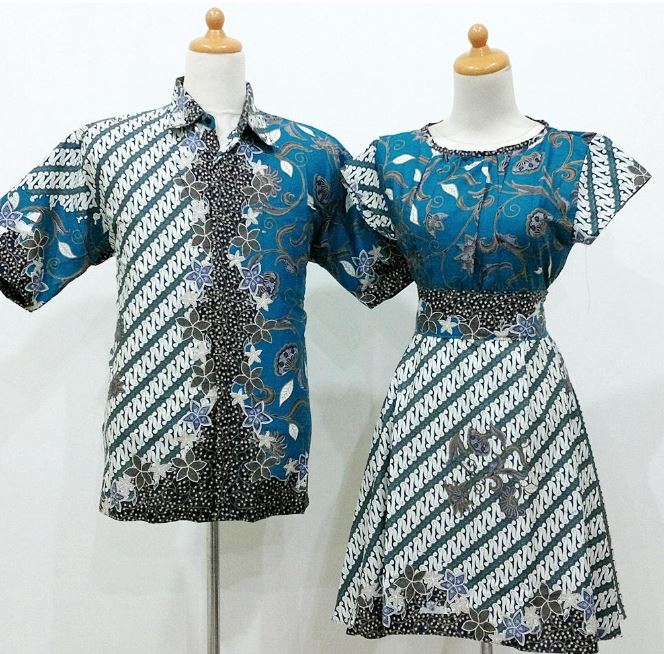 10 Model Baju  Batik  Couple Anak  Muda Masa Kini 2022