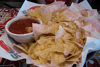 Appetizer chips to help sooth a sometimes very long wait.