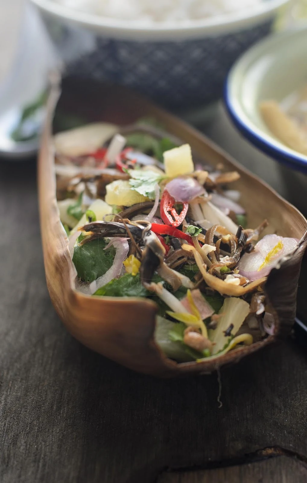 Banana blossom and Pineapple salad image