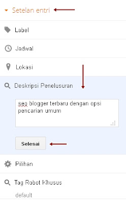fitur baru blogger untuk seo friendly
