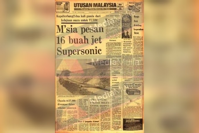 Julai 1972 : Malaysia memesan kapal terbang supersonic jenis F-5E daripada Amerika Syarikat 