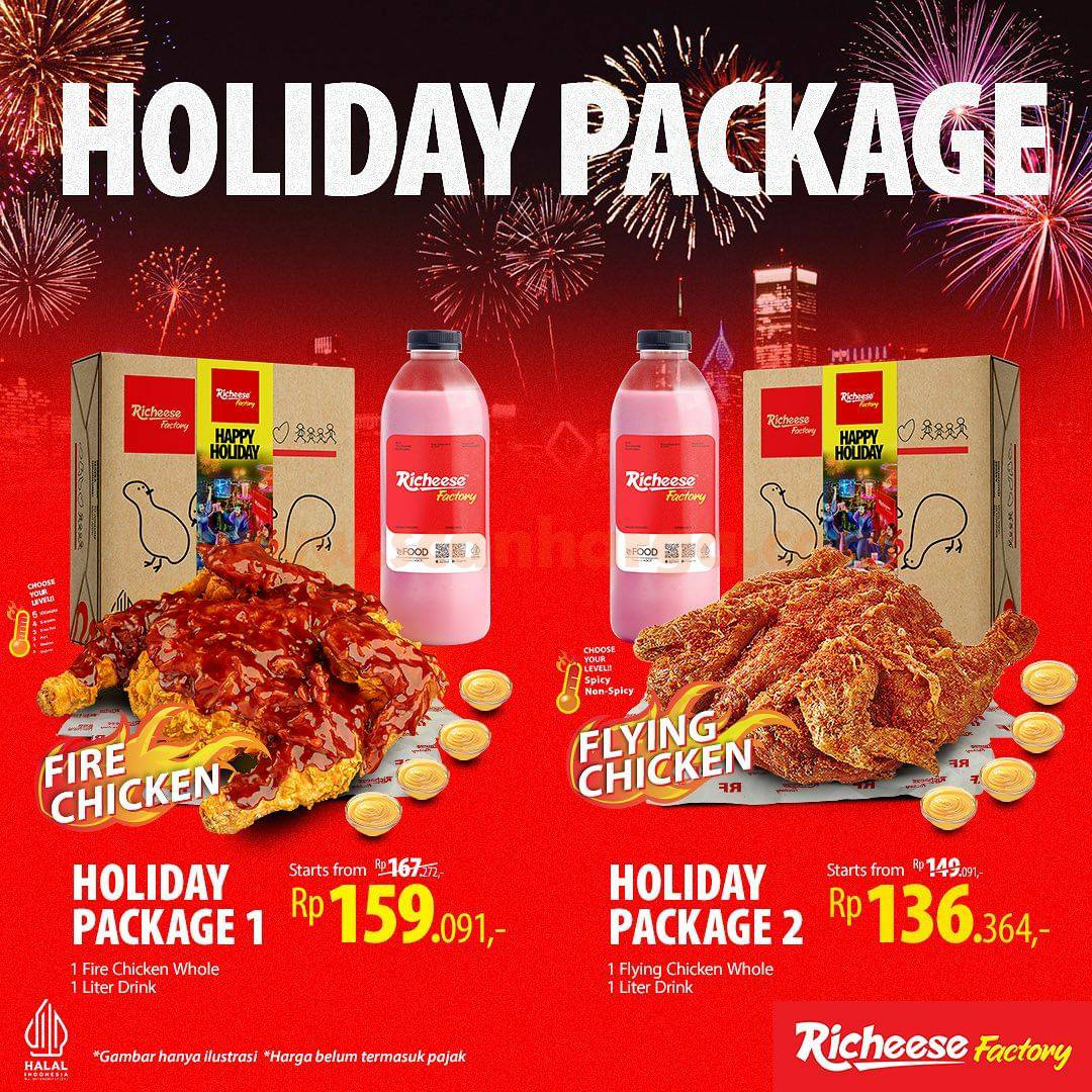 Promo Richeese Factory Holiday Package mulai Rp. 136.364