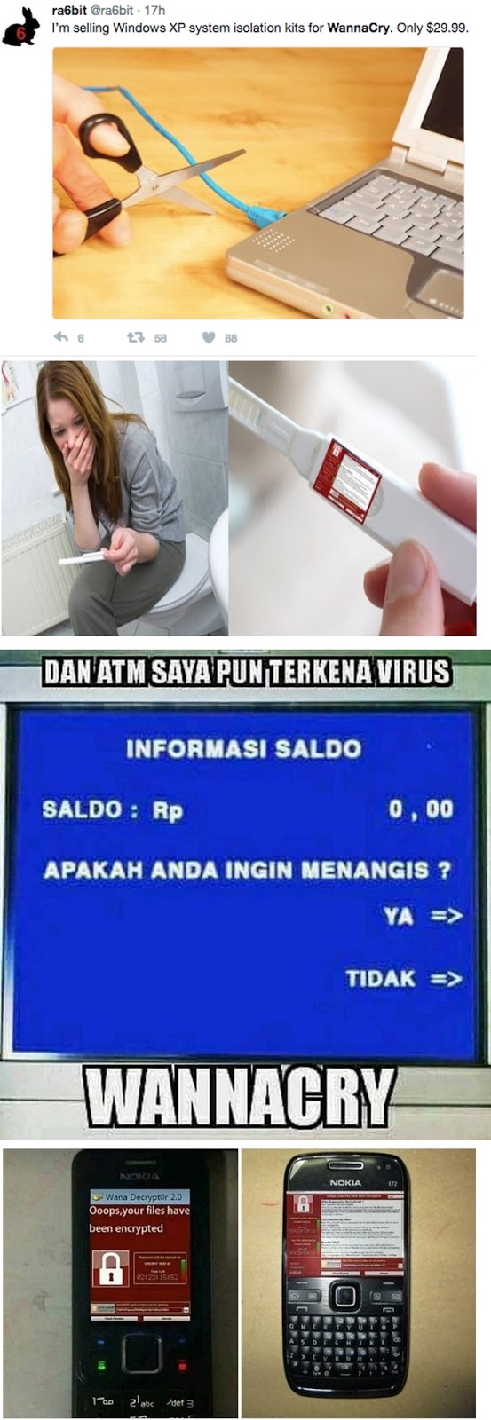 45 Meme Lucu Virus Wannacry Keren Dan Terbaru Kumpulan Gambar Meme