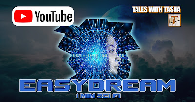 YouTube - Tales with Tasha - EasyDream - 1 min Sci-Fi - Girl's head abstracted into binary.