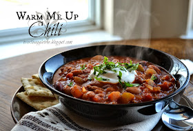 Warm Me Up Chili Recipe, great meal for cold weather by Over The Apple Tree