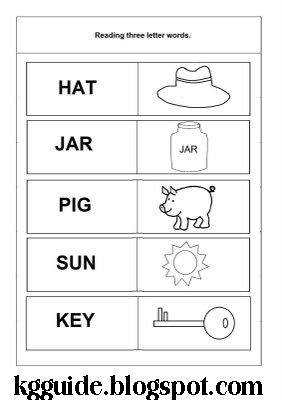 kindergarten worksheet guide pictures clip art line