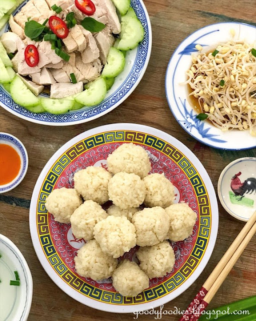 Hainanese chicken rice balls recipe