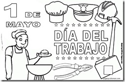 Dibujos Dia Del Trabajo Jugar Y Colorear