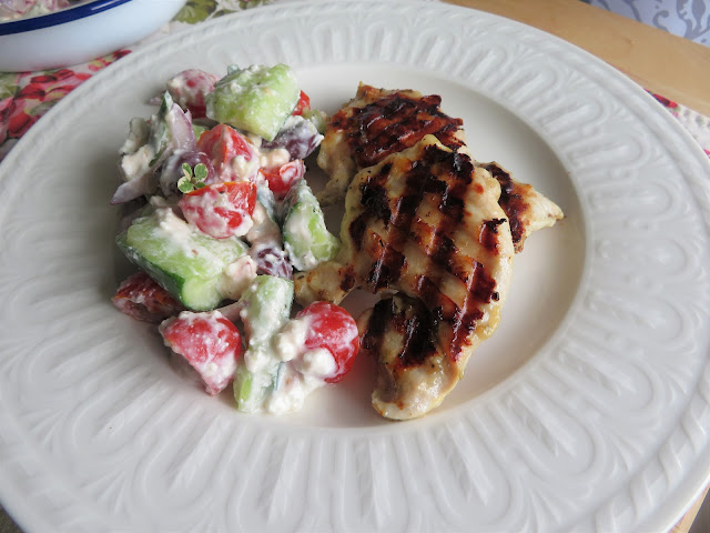 Greek Chicken & Cucumber Salad