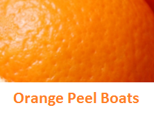 Orange Peel Boats - Oranges citrus fruit peel (Santre Ke Chilke) 