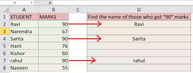 Vlookup and if function example in hindi