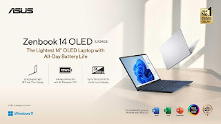 ASUS Zenbook 14 OLED UX3405: Solusi Terbaik Laptop Portabel dan Durabel untuk Aktivitas Multitasking