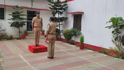 SP Parade Salute Inspection