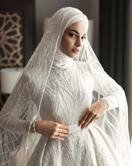 فساتين زفاف محجبات سعودية