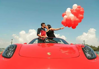 Couple Kiss With Car Love Whatsapp DP Images
