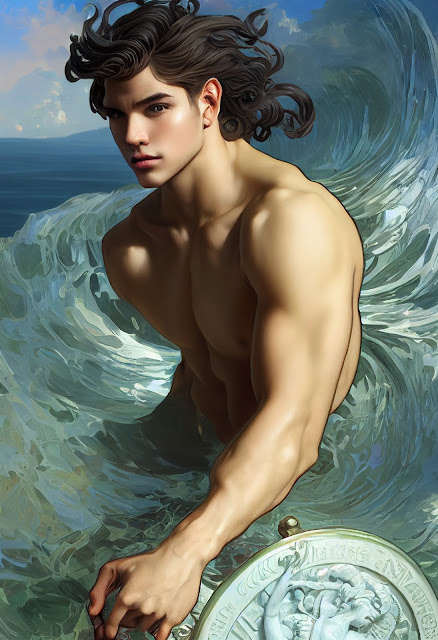 Young Handsome Poseidon