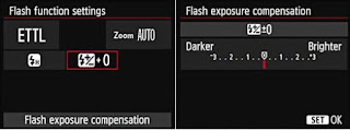 Flash exposure compensation