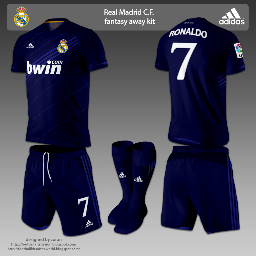 football kits design: Real Madrid fantasy kits