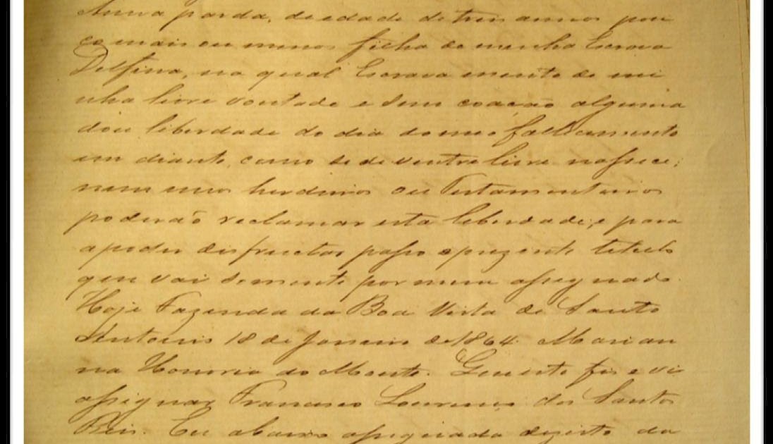 Carta De Alforria Original  Recipes Web c