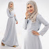 611107 ~ Basic Jubah Dress with Ribbon Attach (Including Shawl) (RM63)