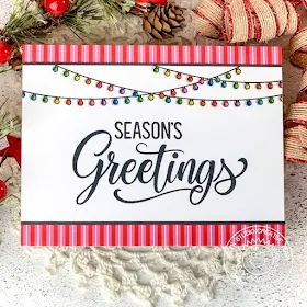 Sunny Studio Stamps: Season's Greetings Scenic Route Christmas Card by Angelica Conrad