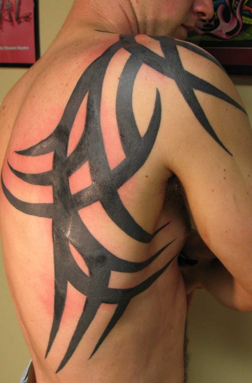 Back Shoulder Tattoo Designs Collection of 201112 tribal shoulder tattoos