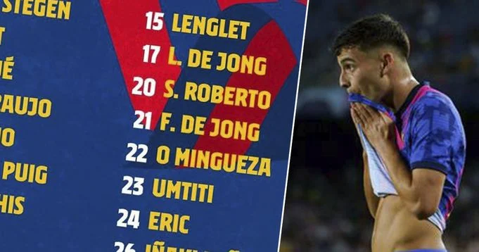 Barcelona release 20-man squad list for Granada clash with Pedri out