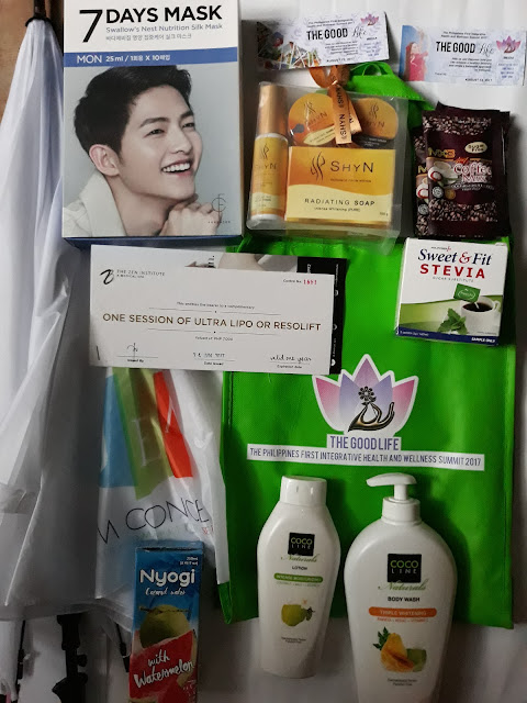 The Zen Institute, SHYN for the skin care set, MX3 Coffee, Sweet & Fit Stevia, Global Ocean Best Leader Associates Korea for 7 Days Mask, Nyogi, Coco Line.