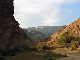 Behind Batcave Hollywood Sign view