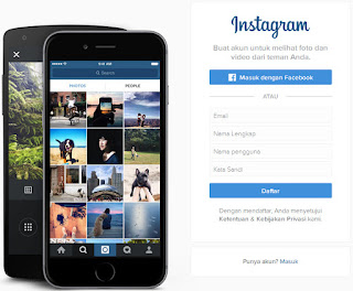 Sebelumnya saya pernah membahas mengenai  Cara Praktis Daftar Instagram Melalui Komputer PC (laptop)