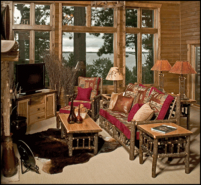rustic log home furniture