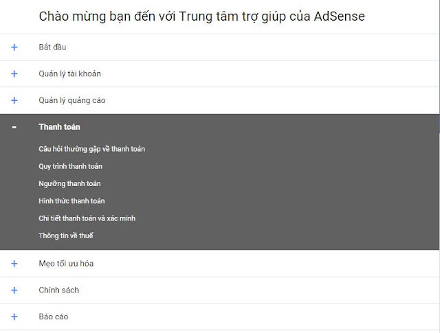 Chính sách của Google Adsense