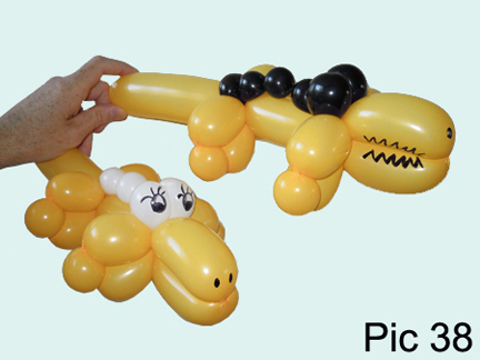 Download Balloon animals twisting instructions: Balloon crocodile