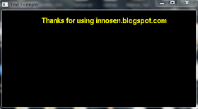 OpenGL code to draw text on the screen
