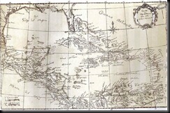 Mapa del Mar de las Antillas y el Golfo de México