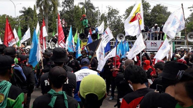 Kedatangan Perdana Menteri Jepang ke Istana Bogor Disambut Demo Besar Mahasiswa