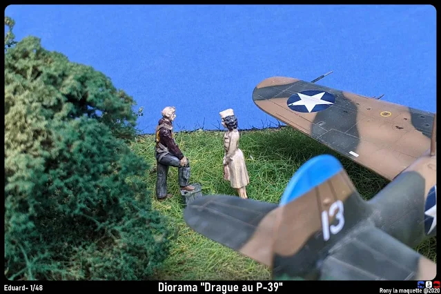 Diorama P-39 Airacobra "Drague au P-39".