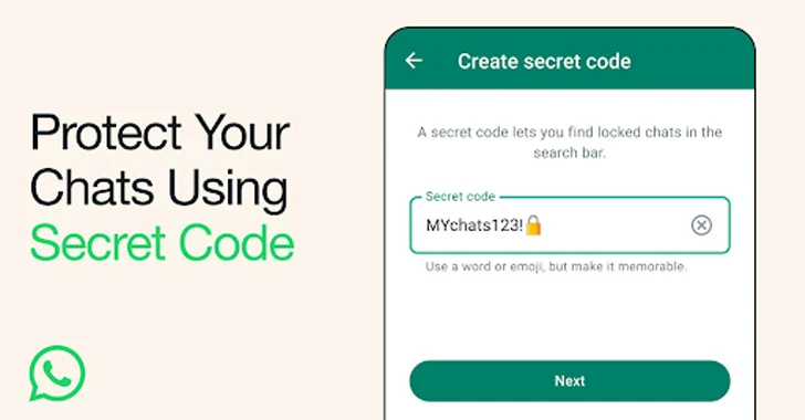 La nueva función de código secreto de WhatsApp permite a los usuarios proteger con contraseña los chats privados