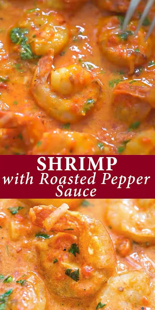 ★★★★★ | Shrimp in Roasted Pepper Sauce 
